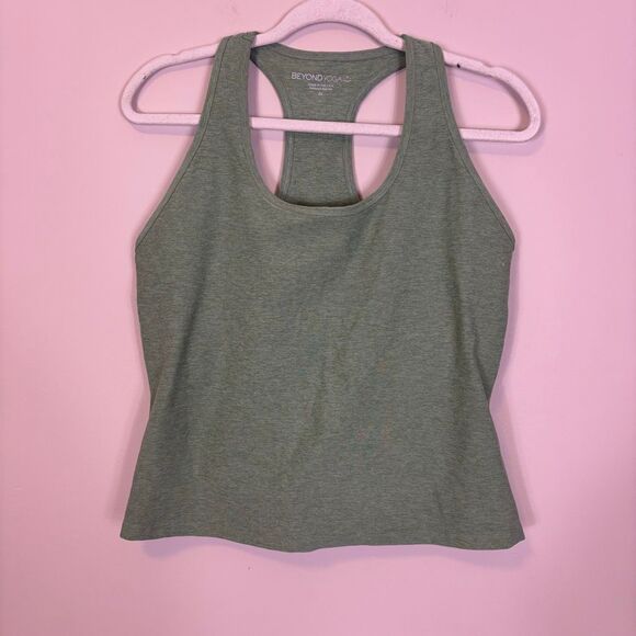 Beyond Yoga Spacedye Green Racerback Cropped Tank Top 2X - Picture 1 of 3